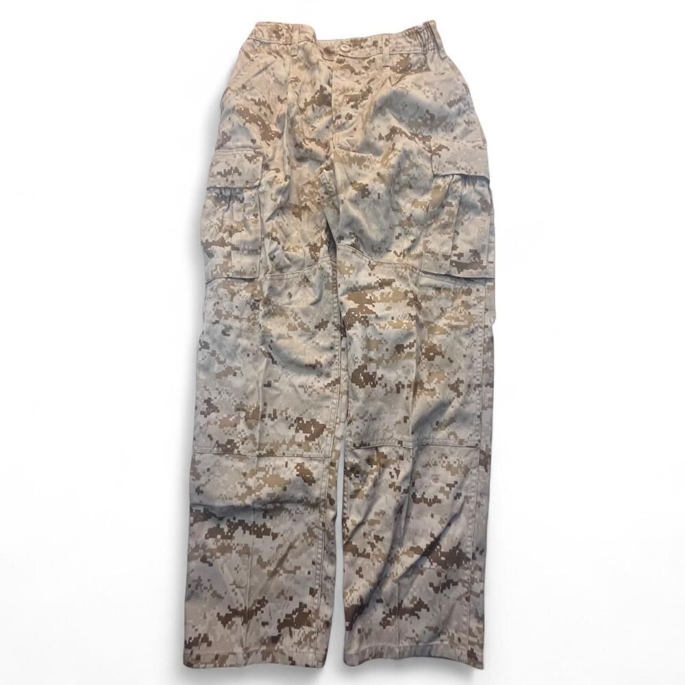 Women's USMC Desert Camo Pants Small Short Military Utility Gorpcore
